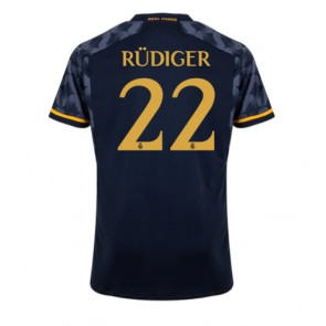 Real Madrid Antonio Rudiger #22 Udebanetrøje 2023-24 Kort ærmer